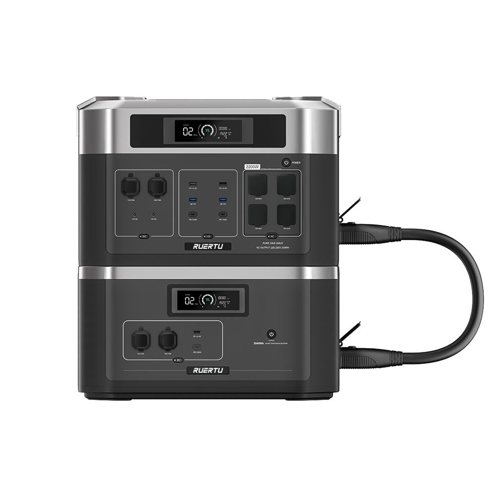 ROP2000+ROB2000 Expandable Power Station 4096Wh | 2200W